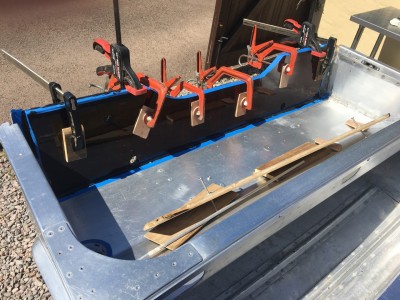 Inner transom clamped